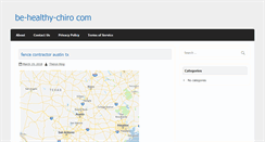 Desktop Screenshot of be-healthy-chiro.com