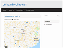Tablet Screenshot of be-healthy-chiro.com